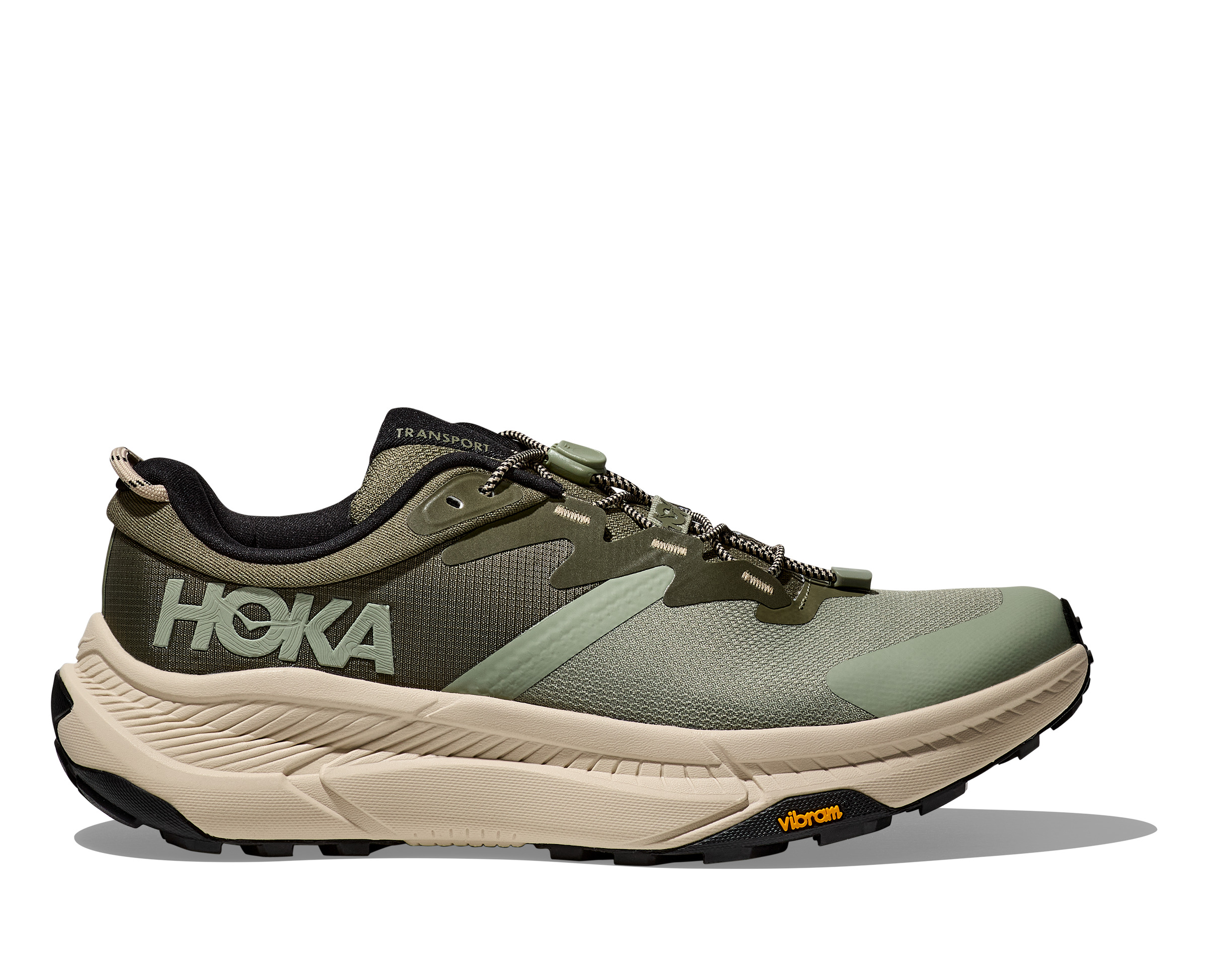 HOKA SHOE MEN TRANSPORT SEA MOSS/EUCALYPTUS 12
