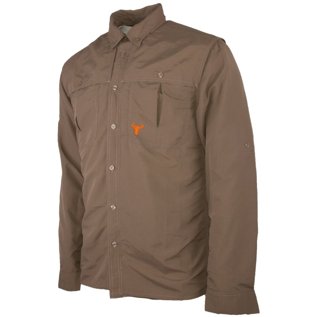 WILDEBEES L/S SHIRT W19R MEN QUICKDRY KHAKI S